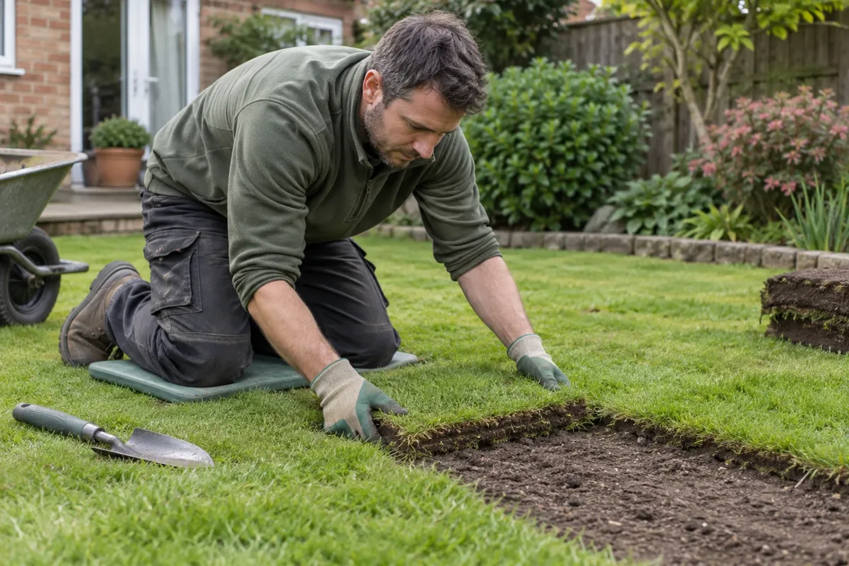 Turf patch repairs work